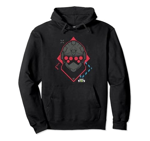 Image of Call of Duty: Modern Warfare 2 Nvg ON 87% Red Logo Pullover Hoodie