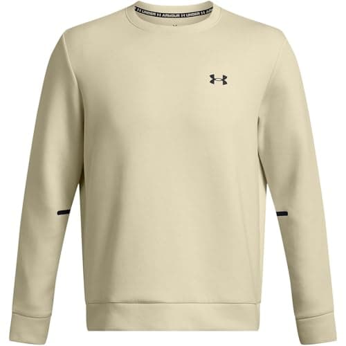 Image of Under Armour Mens Unstoppable Fleece Sweatshirt Top Silt/Black S