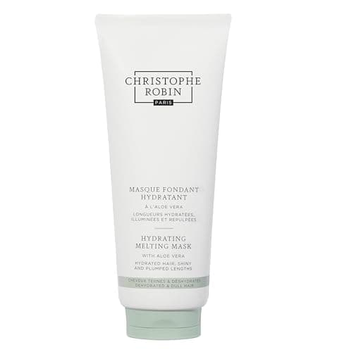 Image of Christophe Robin Hydrating Melting Mask with Aloe Vera 200ml – 95% Natural Melting Mask with Aloe Vera, Flaxseed Oil & Oligosaccharides- Lightweight, Colour-Safe Treatment for Dry or Thirsty Hair