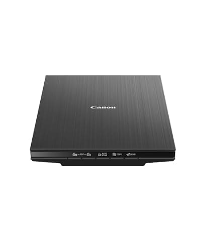 Image of Canon LiDE 400 Colour Flatbed Scanner (Black) - Space Saving Design with USB Type-C Connectivity, Easy One-Touch Operation - Ideal for Home or Office