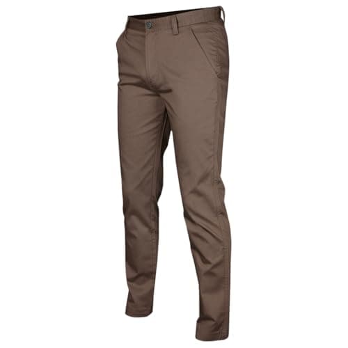 Image of Calvin Klein Mens Campus Chino Wicking Stretch Trousers - Mink - 36S
