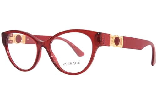 Image of Eyeglasses Versace VE 3313 388 Red Transparent