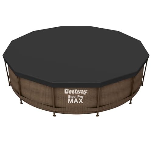Image of Bestway, Round Pool Cover for Above Ground Pools, Swimming Pool Cover 3.66m