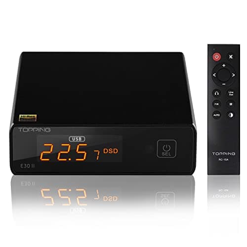 Image of KGUSS Topping E30 II DAC HiFi 2 x AK4493S Amplifier Direct Mode Decoder for USB/Coax/Opt Inputs Stereo Digital Audio Decoder PCM 32bit 768kHz DSD512 Native Black