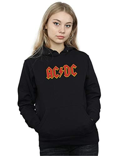 Image of AC/DC Women's Red Logo Hoodie Small Black