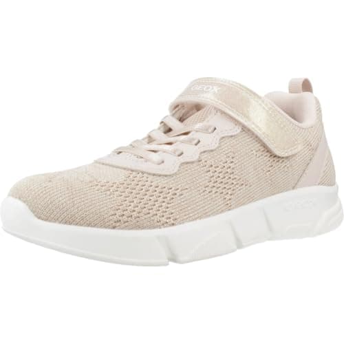 Image of Geox J Aril Girl B Sneaker, lt Beige, 2.5 UK