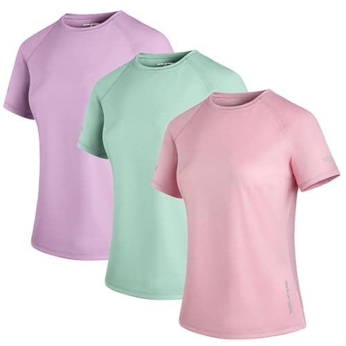 Image of 3PK Ladies Premium Sports T-Shirt - Pastel - Small