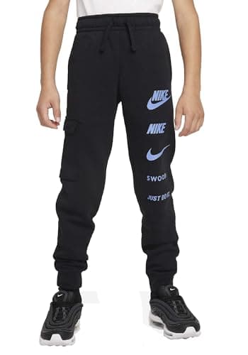 Image of NIKE FN7712-010 B NSW SI FLC Cargo Pant BB Pants Boy's Black Size S