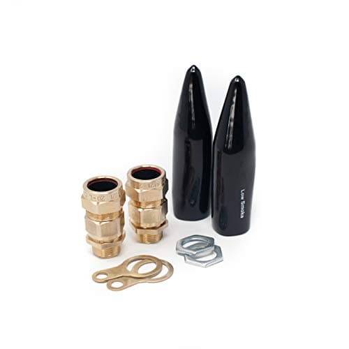 Image of Kit of 2 CW20s Cable Glands for SWA Armoured Cable (Suitable for Outdoor Use) Ideal for Use with Outdoor Sockets and Junction Boxes (M20s)