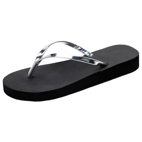 Image of Generisch Slippers Women's Slippers Women's Shoes Flat Slippers Hut Shoes Plush Slippers Fluffy Slippers, silver, 6 UK