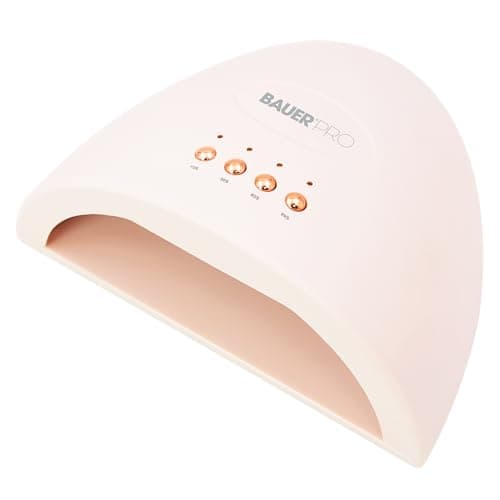 Image of Bauer Professional UV Nail Lamp LED Gel Nail Dryer / 24W Portable Nail Light with 4 Timer Settings/Dual Wavelength USB Powered Curing Lamp for Gel Polish & Nail Art 38699