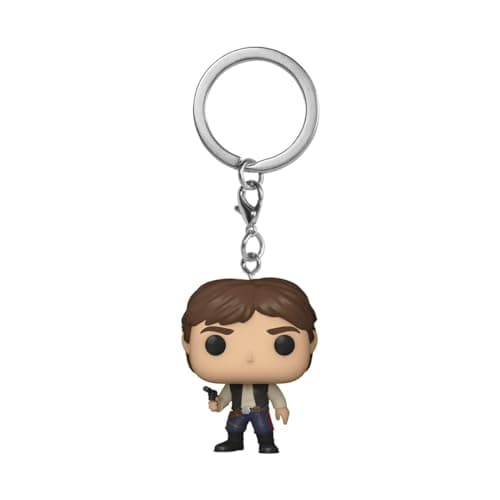 Image of Funko Pop! Keychain: Star Wars - Han Solo Novelty Keyring - Collectable Mini Figure - Stocking Filler - Gift Idea - Official Merchandise - Movies Fans - Backpack Decor
