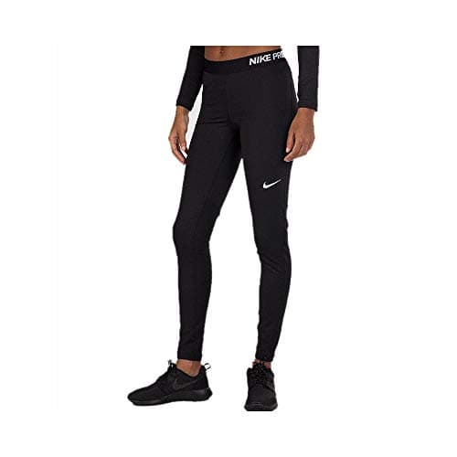 Image of Nike Women Pro Training Tights - Black/Black/White, Small