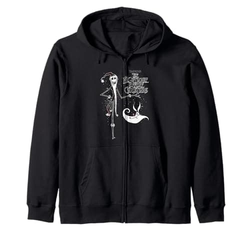 Image of Disney The Nightmare Before Christmas Jack Skellington Zero Zip Hoodie