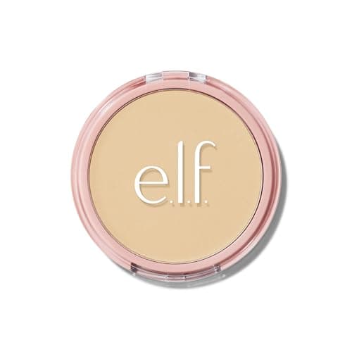 Image of e.l.f. Halo Glow Powder Filter, Pressed Finishing Powder, Buildable Coverage, Crease-Resistant, Blurs the Appearance of Pores, With Velour Puff and Mirror, Vegan & Cruelty-Free, Fair Warm