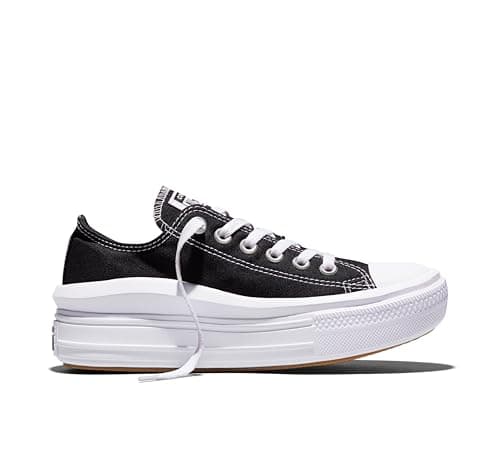 Image of Converse Womens Chuck Taylor All Star Low Move Platforms Trainers Black 5.5 UK
