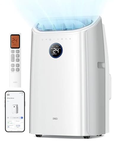 Image of DREO 10000 BTU Portable Air Conditioner, 3-in-1 Cool/Fan/Dry Quiet AC Unit for Bedroom/Office, Smart App/Voice/Remote Control, Drainage-Free, Universal Window Kit, 3.2L/H Dehumidification, AC515S