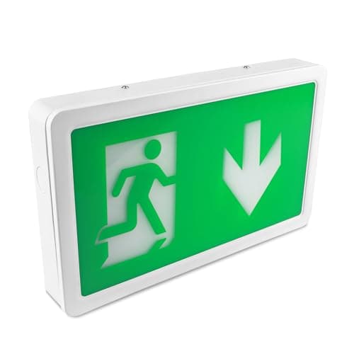 Image of Bright Source Down Arrow Legend Panel for 4w LED Maintained or Non Maintained Emergency Exit Box Sign Fitting (not included)