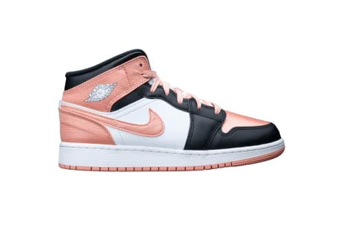 Image of Nike Air Jordan 1 Mid Madder Root (GS) - Unisex, Kids, Basketball Fans, Sneaker Enthusiasts, High-Top Trainers, Red, Size EU 38.5
