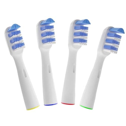 Image of Tri-Zone Replacement Brush Heads Compatible with Oralb Electric Toothbrush, EB30 Toothbrush Heads for Oralb Trizone, Professional Care, Triumph, Vitality & Advance Power, Soft Bristles, 4 Pack