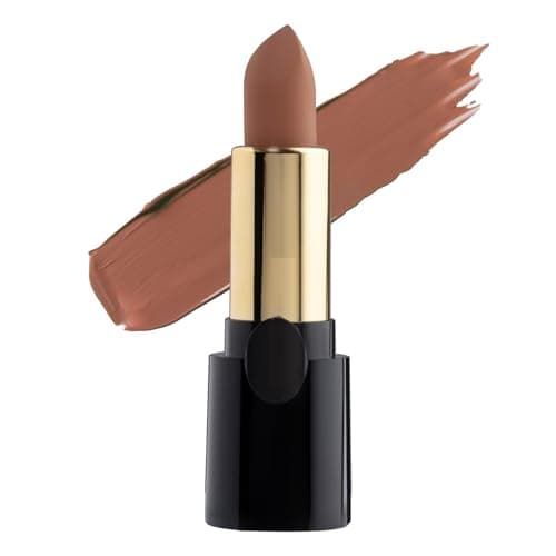 Image of Plush Velvet Creamy Matte Lipstick for Women – Smooth Glide, One-Swipe Pigmentation, Non-Drying Formula – Rich & Vibrant Color (3.2g) – 07 Cookies n Cream
