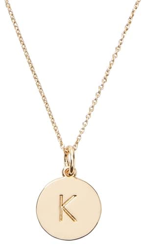 Image of Kate Spade New York Initial Pendant, K Gold, One Size, Initial Pendant