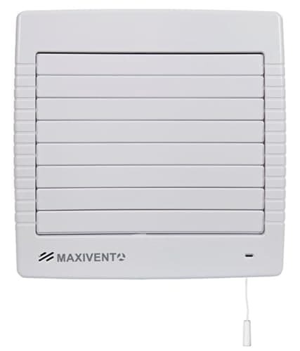 Image of Airflow MaxiVent 150mm Extractor Fan 72l/s Airflow with Auto Shutter, Humidity Sensor, IP45, 28W, 46 to 57dB, 3 Year Warranty
