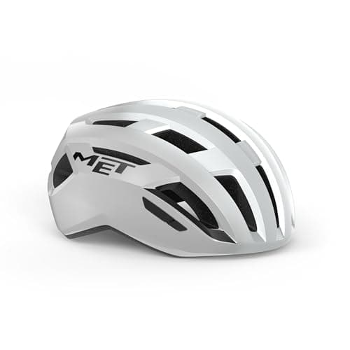 Image of MET - Vinci MIPS Road Cycling Helmet In White / Silver Size Medium (56-58 cm)