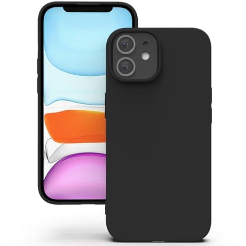 Image of YATWIN Silicone Case for iPhone 11, Soft-Touch, Shockproof, DustProof, Antiskid Full Body Armour Phone Cover for Apple iPhone 11 - Black