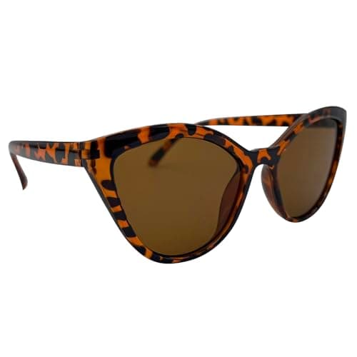 Image of Mustavo Womens Sunglasses Tortoise Shell Cat Eye Sunglasses For Her UV400% Protection Fashion Eyewear Viral Trend Shades