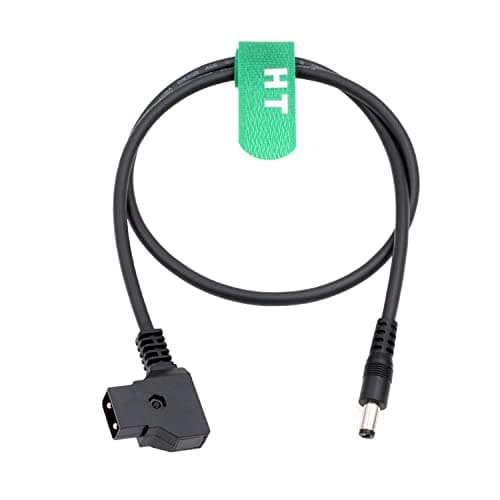 Image of HangTon D-tap to DC Barrel 5.5 2.1mm Power Cable for SmallHD Atomos Ninja Shogun 7 Inferno Flame LILLIPUT Monitor V-mount 60cm