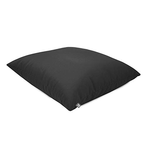 Image of rucomfy Beanbags Square Floor Cushion Large Indoor/Outdoor Bean Bag - Use As Pillow Seat or Chair - Water Resistant and Durable - L70cm x W70cm(Grey)