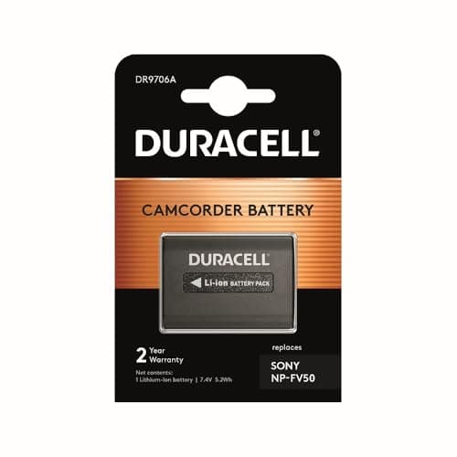 Image of DURACELL DR9706A 7.4V 650mAh Camcorder Batteries for Sony NP-FV50