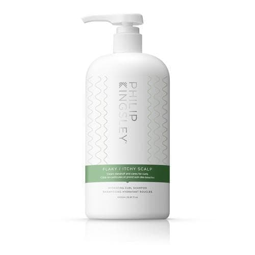 Image of Philip Kingsley | Flaky/Itchy Scalp Hydrating Curl Shampoo | Anti-Dandruff Shampoo for Curly, Coily & Wavy Hair | Calms Itchy Scalp Without Drying Curls | Clears Flakes & Soothes Scalp | 1000ml