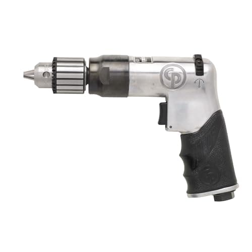 Image of CP789R-42-3/8 Inch (10 mm) Air Drill, Reversible, Keyed Chuck, Aluminum Housing, Pistol Handle, 0.43 HP / 320 W, Stall Torque 1.8 ft. lbf / 2.5 Nm - 4200 RPM