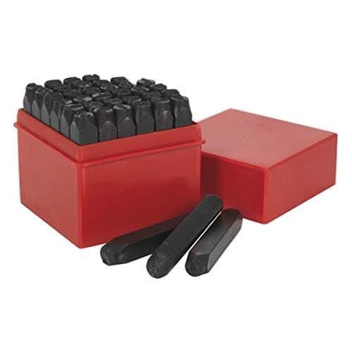 Image of Sealey Ak8297 Letter & Number Punch Set 36Pc 8Mm