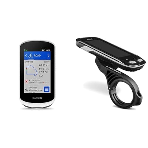 Image of Garmin Edge Explore 2, 3-inch Bike Computer, with Intuitive GPS & Garmin Edge Extended Out Front Mount, Black
