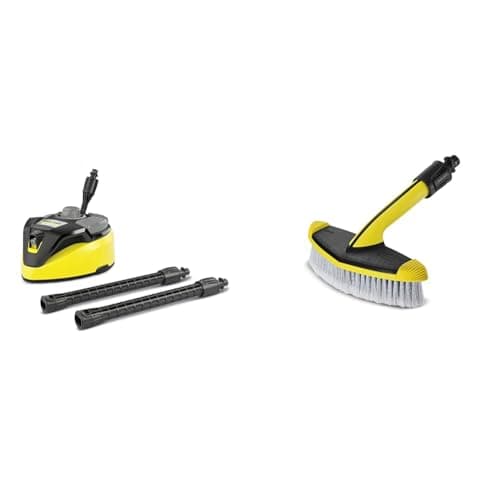 Image of Kärcher 2.644-074.0 T7 Plus T-Racer Surface Cleaner & 2643-233.0 Soft Washing Brush - Pressure Washer Accessory