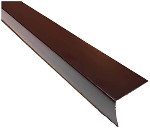 Image of Brown Plastic PVC Corner 90 Degree 1 Meter Angle Trim Wall Corner Guard Edge Protector TMW Profiles (50mm x 50mm x 1M)