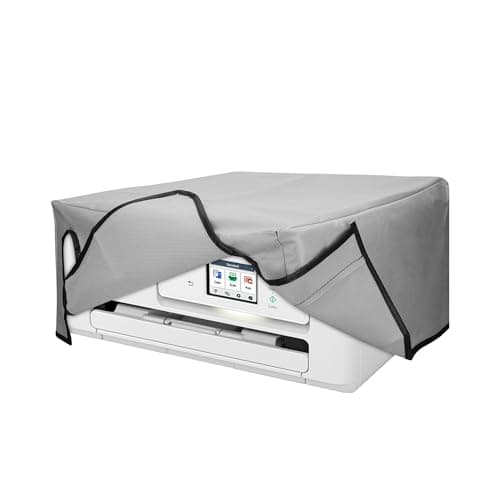 Image of kwmobile Dust Cover Compatible with Canon TS7650i - Printer Case - Fabric Protector Cover - Light Grey