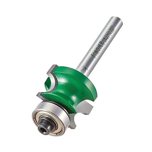 Image of Trend CraftPro Corner Bead Router Cutter, 1/4 Inch Shank, 26mm Cut Diameter & 16mm Cut Length, 4.8mm Radius, Tungsten Carbide Tipped, C130X1/4TC