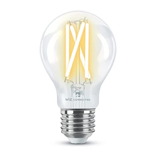 Image of 4lite Smart A60 E27 Clear Filament LED Bulb (8W) Dimmable 850Lm 2700-6500K Tuneable White, Wi-Fi/Bluetooth Controlled with Screw Fitting - 4l1/8008