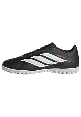 Image of adidas Unisex Predator Club Turf Football Shoes, core Black/FTWR White/Lucid red, 11 UK