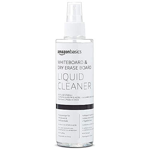 Image of Amazon Basics Dry Erase Liquid Cleaner for Whiteboards, Unscented - 250 ml, 1-Pack