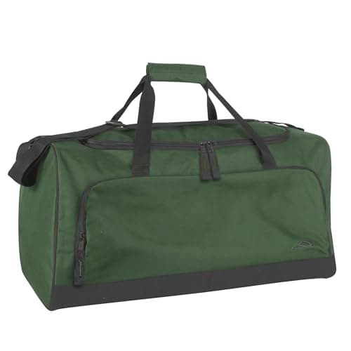 Image of 55 Liter, 24 Inch Lightweight Canvas Duffle Bags for Men & Women for Traveling and Gym Sports Equipment Bag (Green)