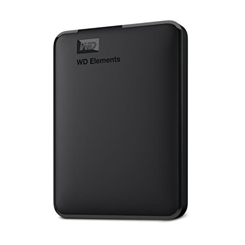 Image of WD 4 TB Elements Portable External Hard Drive - USB 3.0, Black, USB 3.0, Plug-and-Play, formatted for Windows, Schwarz