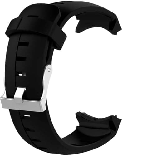 Image of INF Black Silicone Sport Replacement Strap for Suunto Spartan Ultra - 148-236mm Wrist Fit, Includes Screwdriver + 2 Spring Bars, Durable Waterproof Watch Band for Outdoor & Daily Use