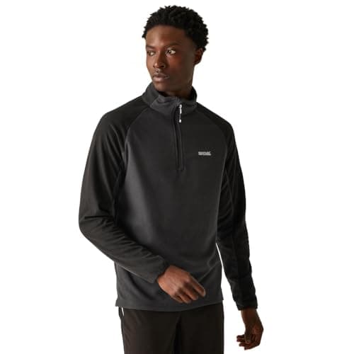 Image of Regatta Elson II Mens Fleece Ash/Black