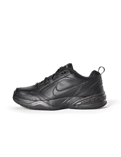 Image of Nike Men's Air Monarch Iv Training/Workout Shoes Sneaker, Black/Black, 3 UK