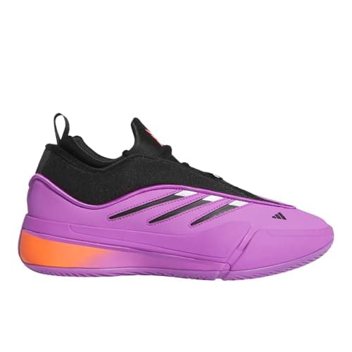 Image of adidas Womens Dame 9 Basketball, Purple Burst/Black/Solar Red, 21 Women/20 Men
